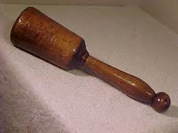 FABULOUS Antique 1800'S Hard Maple Wood Food Masher, FOOD STOMPER, L@@K! | eBay