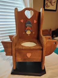 COLLECTABLE VINTAGE - Antique Wood Potty Chair | eBay