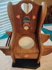 antique wooden potty chair products for sale | eBay