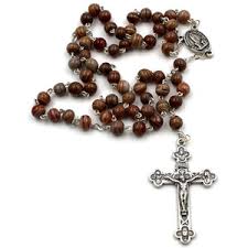 Our Lady of Fatima Handmade Brown Glass Rosary – Portugalia Sales Inc