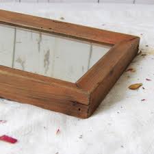 Small Rustic Antique Wooden Wall Mirror - Etsy Israel
