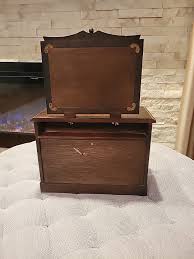 Vintage Prestige Jewelry Box With Carved Wooden Emblems and ...