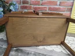 Large Wooden Sewing Box on Legs,, VINTAGE Art Deco Sewing ...