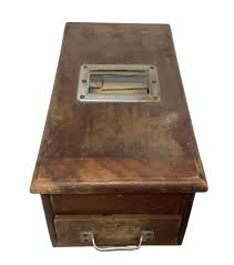 Lot - Antique Till Box