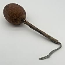 Native American Ceremonial Dance Rattle Hand Crafted Vintage ...