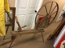 Antique Walking Spinning Wheel (39” Wheel) - Excellent ...