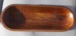 Natural Wood dough bowl/tray farmhouse decor trencher ...