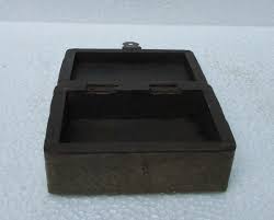 Old Handcrafted Brass Fitted Wooden Box / Gift Box ...