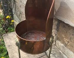 Antique Copper & Brass Green Man Jardiniere, Copper Lion Paw ...