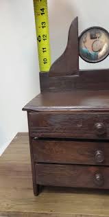 Vintage Salesman Sample Size Chest/ Drawers Mirror Antique ...