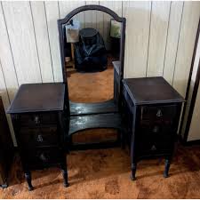 Antique 1930s Vanity with Mirror - AptDeco