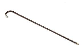 Sold at Auction: A 19th Century Walking Stick with a knobbly rustic shaft and burr knop handle carved with a contorte