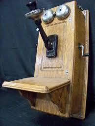 Lot - Antique Western Electric Oak Wall Telephone