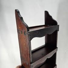 Estante de madera primitivo vintage hecho a mano, estante ...