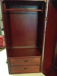 American Girl Cherry Wood Wardrobe Armoire Trunk 20" x 20" TLC | #1893791970