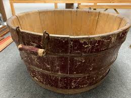 Antique Ohio Harvest Basket Original Hardware and Plum Paint ...