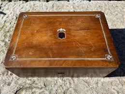 Antique Writing Box Travel Lap Desk 19th Century Bone Inlay ...
