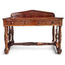 Victorian Mahogany Serving Side Table Antique Raised Back Console Table - Etsy