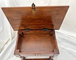 Vintage Console Box Table Bench With Under Seat Lift Top Storage Door Solid Oak - Etsy