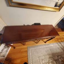 Vintage Mid-century Queen Anne Style Mahogany Console Sofa Entry Hallway Table W/ Drawers 52" - Please READ - Etsy