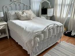 Antique White Wrought Iron Bed Frame for Sale in Amity Harbor, NY - OfferUp
