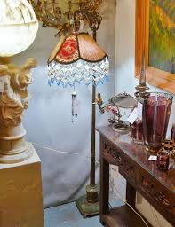 Sold at Auction: Antique 1920s wrought iron floor lamp ...