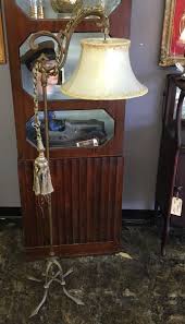 Antique Victorian Ornate Cast Iron Floor Lamp W/Hanging ...