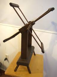 Antique Wooden Yarn Winder Spinner - Blacksmith's Nail ...