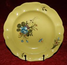 ANTIQUE Montpellier France LARGE PLATE Katharine Graham ...