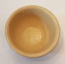 Brown Stripe MIXING BOWL 5.5" VTG Pottery R.R.P Co Roseville ...