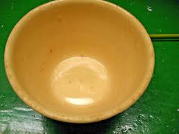 WATT USA OVENWARE # 8 APPLE RIBBED STONEWARE BOWL | eBay