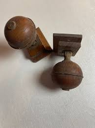 2 Pcs Antique Wood Finial, Perfect for Decorating Furniture ...