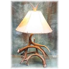 Medium 3-4 Antler Mule Deer Table Lamp | eBay