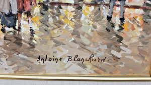 ANTOINE BLANCHARD FRENCH O/C PAINTING WITH PROVENANCE 23"1/2 ...