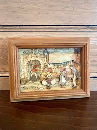 Anton Pieck Haberdashery 3D Diorama Painting - Etsy