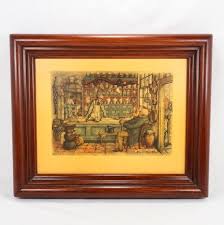 Anton Pieck Pharmacy Art Framed Artwork 1966 - Etsy