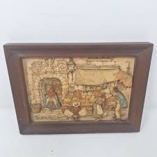 Vintage Anthony Pieck Shadow Box 3D Street Scene Framed ...