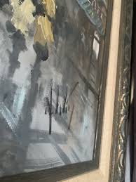 Original Antonio De Vity Devity Italian Oil Painting Canvas Paris City 42X30” | eBay