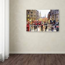 Trademark Fine Art Framed 16-in H x 24-in W Cityscape Print ...