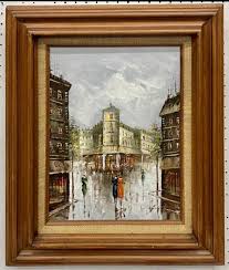 Vintage Signed Fontaine French Impressionism Paris Cityscape ...