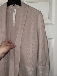 Lululemon Women's Restful Intention Sweater Wrap size 8. Pink Bliss | eBay