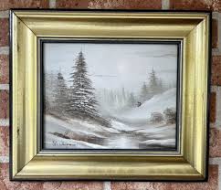 Beautiful Original Framed W. Chapman Signed Oil On Board ...