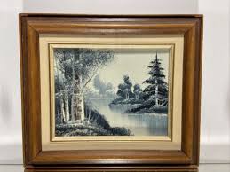 VTG. IMPRESSIONIST LANDSCAPE Mid Century Modern Oil On Board ...