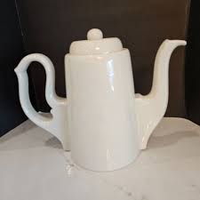 Vintage Cream Colored Ceramic Teapot from the 1950's in ...