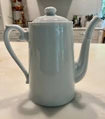 Apilco France White Porcelain Tea Coffee Pot, 6.5"H | eBay