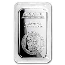 APMEX 1 oz Silver Bar, .999 Fine Bullion, Prooflike Finish ...