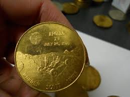 NASA Space Mission Apollo 15 July 26 1971 Moon Brass ...