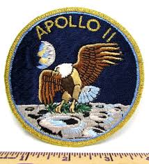 Vintage Apollo 11 NASA Spaceflight Jacket Patch Bald Eagle ...