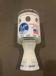 EXXON MAN ON MOON VINTAGE DRINKING GLASS AND SHOT APOLLO 11 MOON SHOT 1969 | eBay