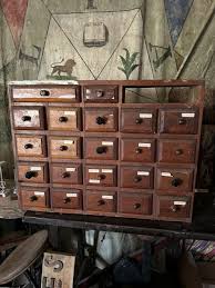 1900s Cabinet Apothecary Industrial Nut Bolt Multi Drawer Hardware Type Ohio | eBay